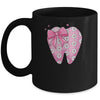 Pink Coquette Bow Dental Assistant Cute Teeth Dentist Squad Mug | siriusteestore