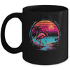 Pink Flamingo Beach Summer Vibes Palm Tree Tropical Summer Mug | siriusteestore