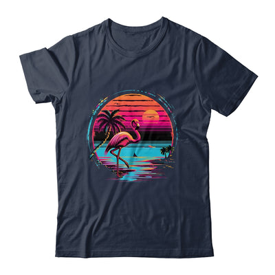 Pink Flamingo Beach Summer Vibes Palm Tree Tropical Summer Shirt & Tank Top | siriusteestore