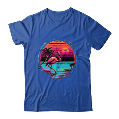 Pink Flamingo Beach Summer Vibes Palm Tree Tropical Summer Shirt & Tank Top | siriusteestore