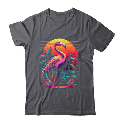 Pink Flamingo Beach Summer Vibes Tree Palm Tropical Summer Shirt & Tank Top | siriusteestore