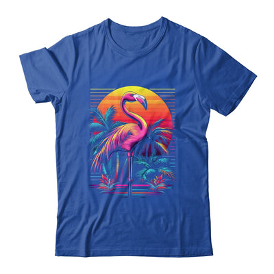 Pink Flamingo Beach Summer Vibes Tree Palm Tropical Summer Shirt & Tank Top | siriusteestore