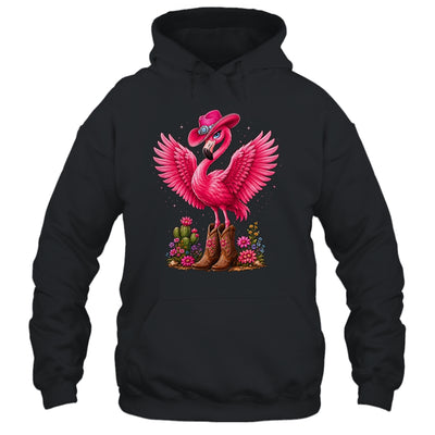 Pink Flamingo Tropical Bird Western Country Cowgirl Boots Shirt & Tank Top | siriusteestore
