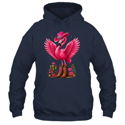 Pink Flamingo Tropical Bird Western Country Cowgirl Boots Shirt & Tank Top | siriusteestore