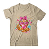 Pink Gingerbread Girl With Sunglasses Blowing Bubble Xmas Shirt & Sweatshirt | siriusteestore