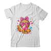 Pink Gingerbread Girl With Sunglasses Blowing Bubble Xmas Shirt & Sweatshirt | siriusteestore