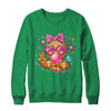 Pink Gingerbread Girl With Sunglasses Blowing Bubble Xmas Shirt & Sweatshirt | siriusteestore