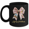 Pink Jesus Merry Christmas Coquette Bow Christmas Nativity Mug | siriusteestore