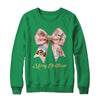 Pink Jesus Merry Christmas Coquette Bow Christmas Nativity Shirt & Sweatshirt | siriusteestore