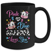 Pink Or Blue Grandpa Loves You Cow Baby Gender Reveal Mug | siriusteestore