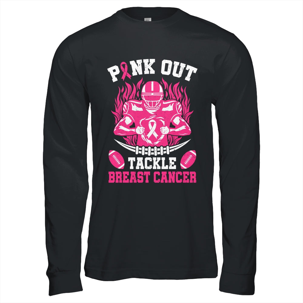 Pink Out Tackle Breast Cancer Awareness American Football Shirt & Hoodie | siriusteestore