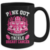 Pink Out Tackle Breast Cancer Awareness American Football Mug | siriusteestore