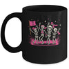 Pink Ribbon Breast Cancer Awareness Skeleton Women Men Mug | siriusteestore