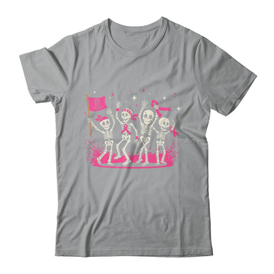 Pink Ribbon Breast Cancer Awareness Skeleton Women Men Shirt & Hoodie | siriusteestore