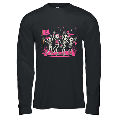 Pink Ribbon Breast Cancer Awareness Skeleton Women Men Shirt & Hoodie | siriusteestore