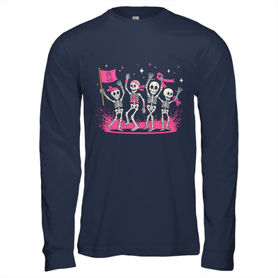 Pink Ribbon Breast Cancer Awareness Skeleton Women Men Shirt & Hoodie | siriusteestore