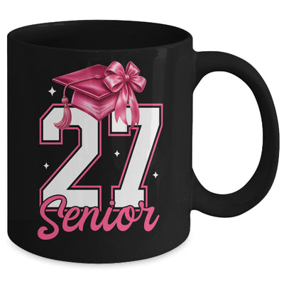 Pink Senior 2027 Coquette Bow Class Of 27 Girl Seniors Mug | siriusteestore