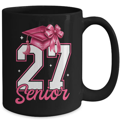Pink Senior 2027 Coquette Bow Class Of 27 Girl Seniors Mug | siriusteestore
