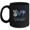 Pinwheel Peace Love Hope Child Abuse Prevention Awareness Mug | siriusteestore