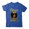 Pisces Queen Birthday Afro Girls Black Zodiac Birthday Shirt & Tank Top | siriusteestore
