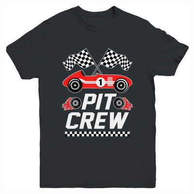 Pit Crew Family Racing Birthday Race Car Boys Youth Kids Youth Shirt | siriusteestore