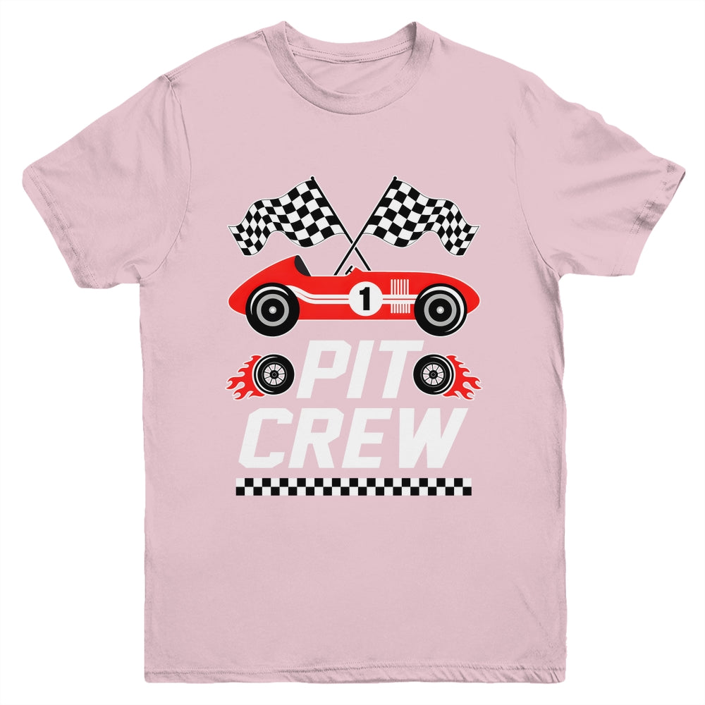 Pit Crew Family Racing Birthday Race Car Boys Youth Kids Youth Shirt | siriusteestore