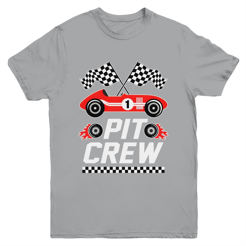 Pit Crew Family Racing Birthday Race Car Boys Youth Kids Youth Shirt | siriusteestore