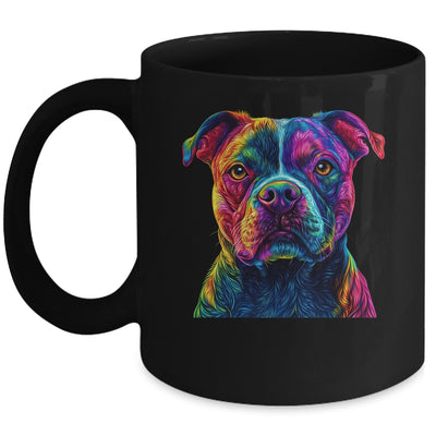 Pitbull Dog Colorful Face Dog Lover Men Women Mug | siriusteestore