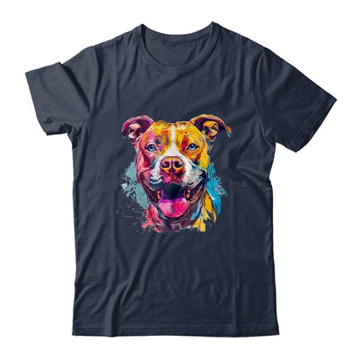 Pitbull Mom Lover Puppy Dog Watercolor Tie Dye Painting Shirt & Tank Top | siriusteestore