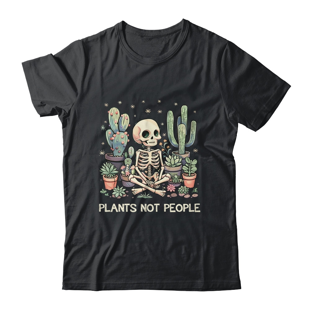 Plant Lover Skeleton Design Gardener Plants Not People Shirt & Tank Top | siriusteestore