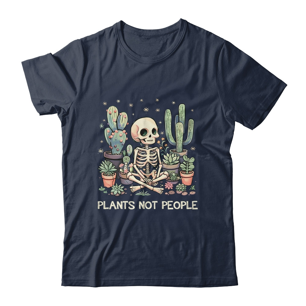 Plant Lover Skeleton Design Gardener Plants Not People Shirt & Tank Top | siriusteestore