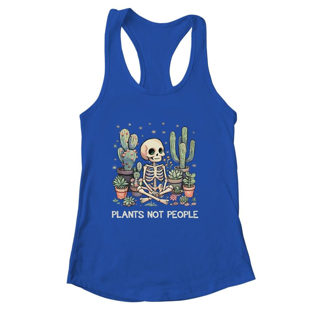Plant Lover Skeleton Design Gardener Plants Not People Shirt & Tank Top | siriusteestore