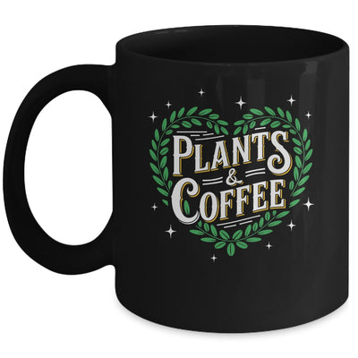 Plants & Coffee Funny Gardening Plant Garden Lover Gardener Mug | siriusteestore