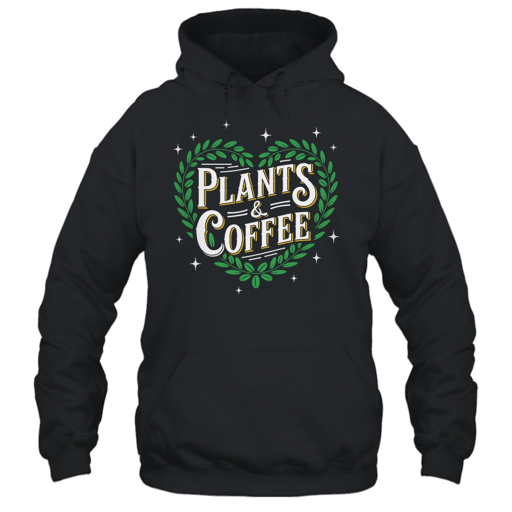 Plants & Coffee Funny Gardening Plant Garden Lover Gardener Shirt & Tank Top | siriusteestore