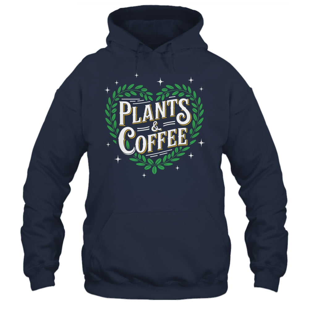 Plants & Coffee Funny Gardening Plant Garden Lover Gardener Shirt & Tank Top | siriusteestore