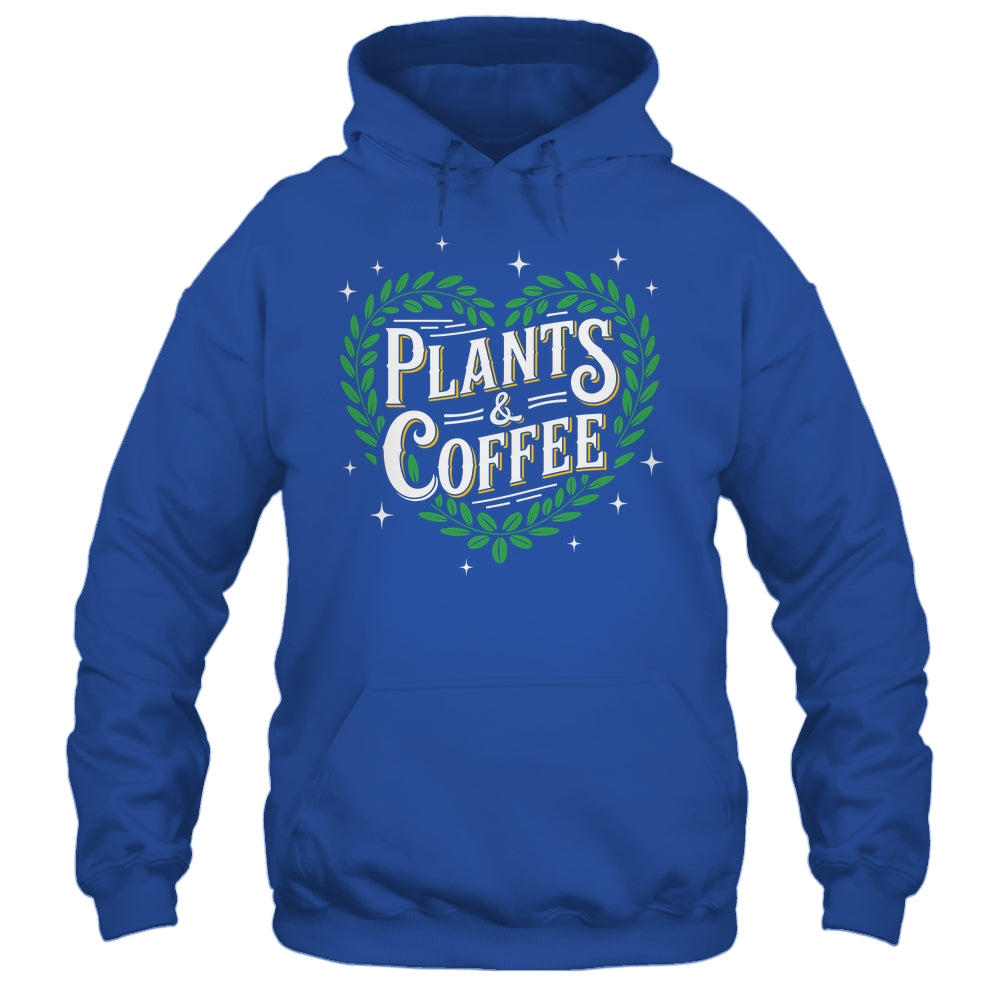 Plants & Coffee Funny Gardening Plant Garden Lover Gardener Shirt & Tank Top | siriusteestore