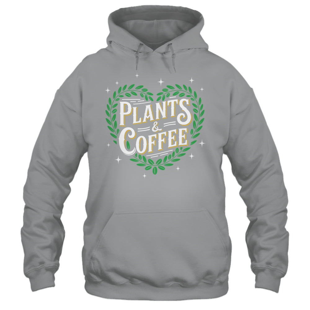 Plants & Coffee Funny Gardening Plant Garden Lover Gardener Shirt & Tank Top | siriusteestore