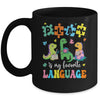 Play Is My Favorite Language Dinosaurs Speech Therapy SLP Mug | siriusteestore