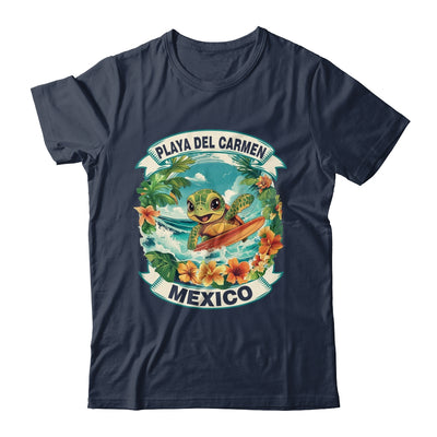 Playa Del Carmen Mexico Cute Sea Turtle Surfing Summer Vacation Shirt & Tank Top | siriusteestore