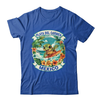Playa Del Carmen Mexico Cute Sea Turtle Surfing Summer Vacation Shirt & Tank Top | siriusteestore