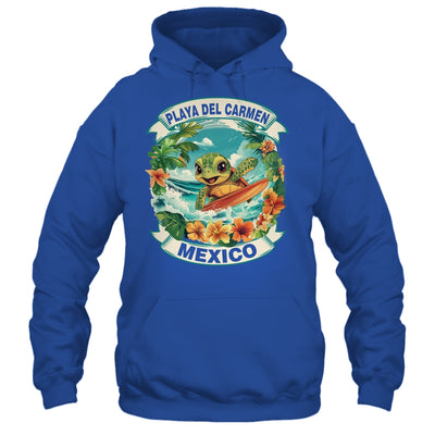 Playa Del Carmen Mexico Cute Sea Turtle Surfing Summer Vacation Shirt & Tank Top | siriusteestore