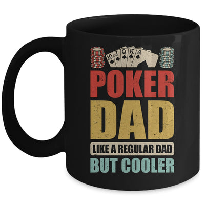 Poker Dad Funny Men Casino Play Card Gambler Poker Gambling Mug | siriusteestore