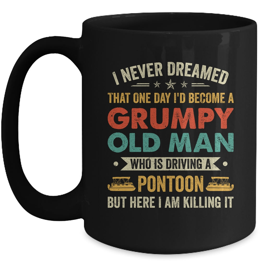 Pontoon Boat For Men Funny At The Lake Pontoon Captain Mug | siriusteestore