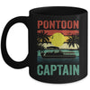 Pontoon Captain Vintage Boat Boating For Men Women Mug | siriusteestore