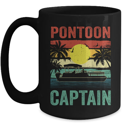 Pontoon Captain Vintage Boat Boating For Men Women Mug | siriusteestore