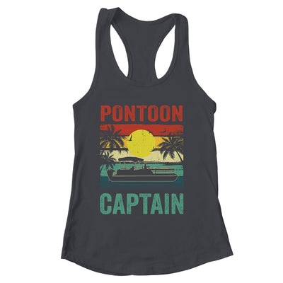 Pontoon Captain Vintage Boat Boating For Men Women Shirt & Tank Top | siriusteestore