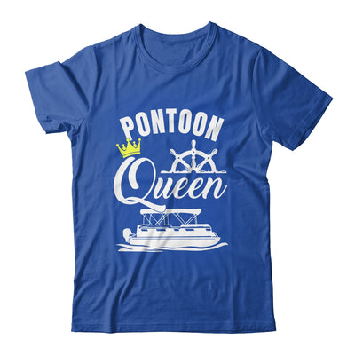 Pontoon Queen For Women Funny Pontoon Boat Party Accessories Shirt & Tank Top | siriusteestore