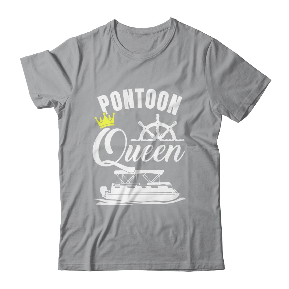 Pontoon Queen For Women Funny Pontoon Boat Party Accessories Shirt & Tank Top | siriusteestore