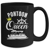 Pontoon Queen For Women Funny Pontoon Boat Party Accessories Mug | siriusteestore