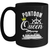 Pontoon Queen For Women Funny Pontoon Boat Party Accessories Mug | siriusteestore